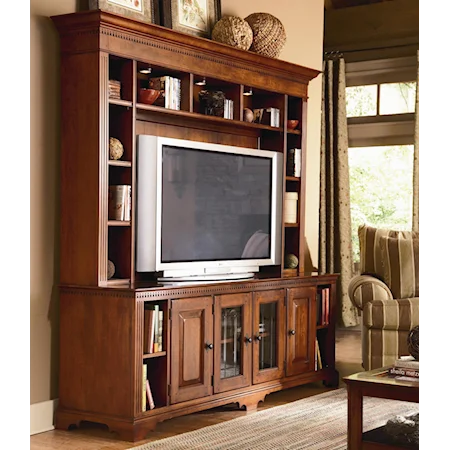 Entertainment Console with Hutch